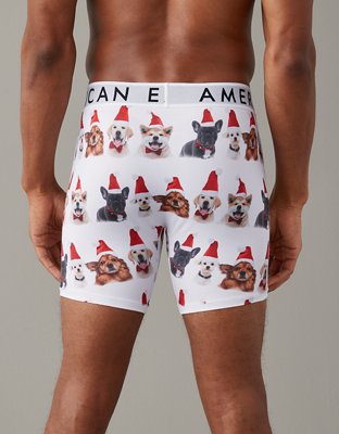 AEO Christmas Dogs 6" Flex Boxer Brief