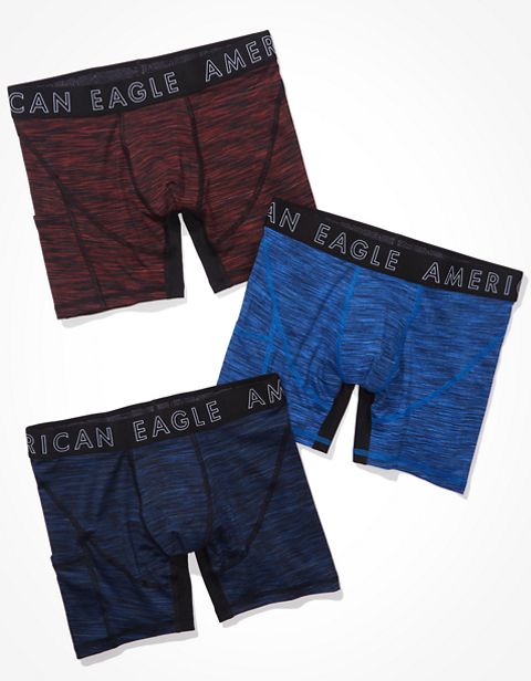 Мужские сумки American Eagle AEO 6" Flex Boxer Brief With Ball Pit Pouch 3-Pack