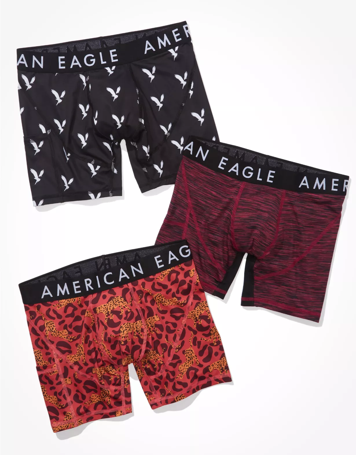 AEO 6" Flex Boxer Brief With Ball Pit Pouch 3-Pack