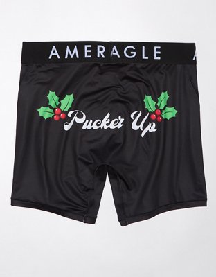 AEO Pucker Up Mistletoe 6" Flex Boxer Brief