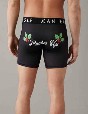 AEO Pucker Up Mistletoe 6" Flex Boxer Brief