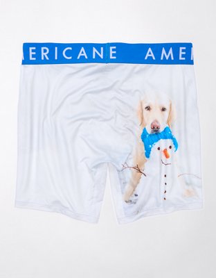 AEO Snowman Dog 6" Flex Boxer Brief