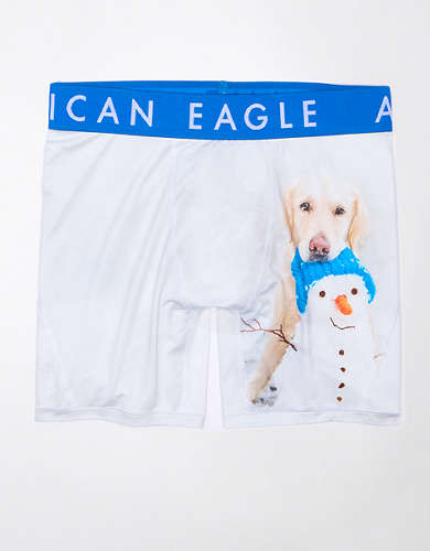 AEO Snowman Dog 6 Flex Boxer Brief