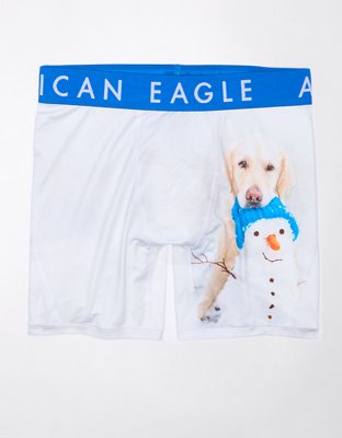 AEO Snowman Dog 6" Flex Boxer Brief