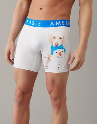 American Eagle AE 3-Pack 6 Flex Boxer Briefs Men's No Fly XL Extra Large  X-Large Underwear (Snowmen, Gingerbread Men) at  Men's Clothing store