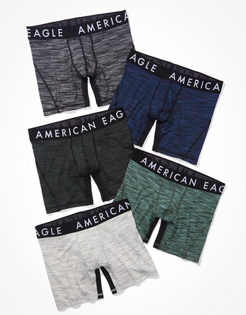 Трусы-боксеры AEO Space Flex для мужчин, 5 шт. — American Eagle