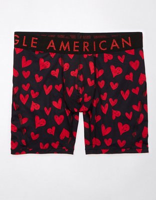 AEO Valentine Hearts 6" Flex Boxer Brief