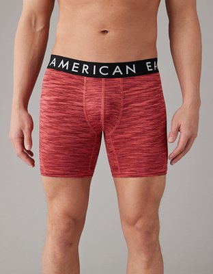 American Eagle Men's Space Dye Mesh 4.5 Flex Boxer Brief XL Bold