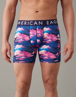 Buy AMERICAN EAGLE OUTFITTERS Men Pink & White Striped Boxer Briefs 0005  600 - Briefs for Men 8351045