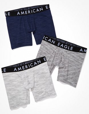 New American Eagle Men's 3000900 American Logo 6 Flex Boxer Brief