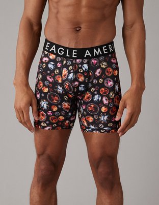 American Eagle AEO Flex Boxer Trunks Winter Penguins Black Silver Extra  Small XS