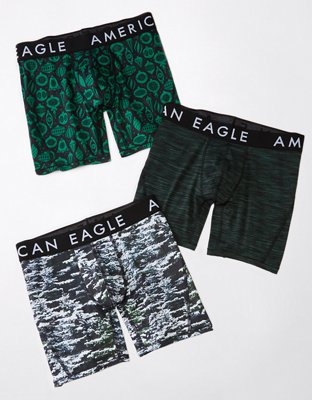 NEW 3 PK American Eagle Mens Boxer Brief Trunks Underwear 6 inseam S M L  XL - Helia Beer Co