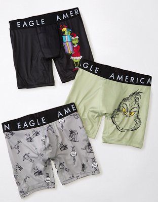 NWT AMERICAN EAGLE 3 Pack Flex 6 Boxer Brief Underwear Sz S-M-L-XL #48