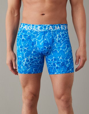 Buy American Eagle Men Blue Pineapple 6 Inches Flex Boxer Brief