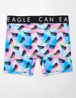 AEO Eggplant Tie-Dye 6" Flex Boxer Brief