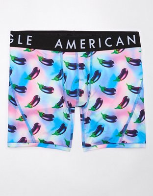 AEO Eggplant Tie-Dye 6" Flex Boxer Brief