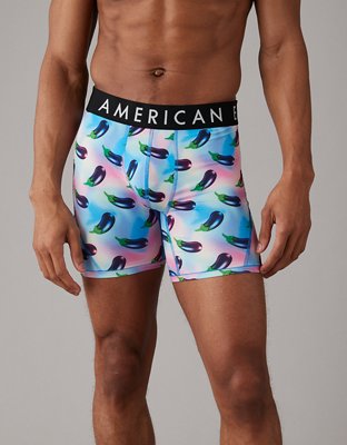 AEO Eggplant Tie-Dye 6" Flex Boxer Brief