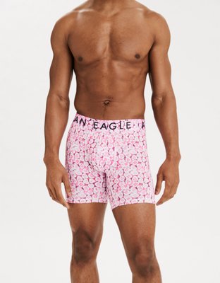 Buy American Eagle Men Pink Volcano 6 Inches Flex Boxer Brief online