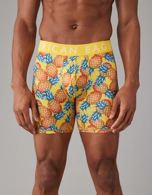 Printed Built-In Flex Boxer-Briefs Underwear for Men -- 6.25-inch