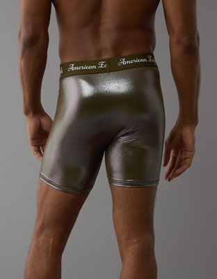 AEO Men's Metallic Silver 6" Flex Boxer Brief