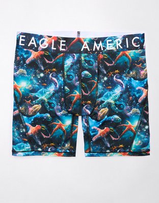 New American Eagle Men's Sunset 3 Flex Boxer Brief, Pink Multi, Size (S)  8816-4 
