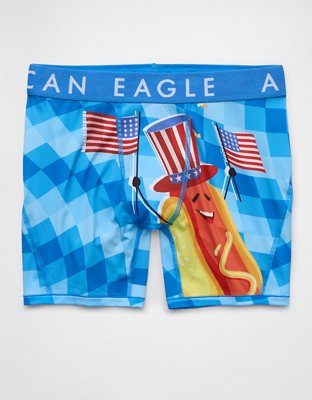 Трусы-боксеры AEO USA Flex для мужчин — American Eagle — фото 2