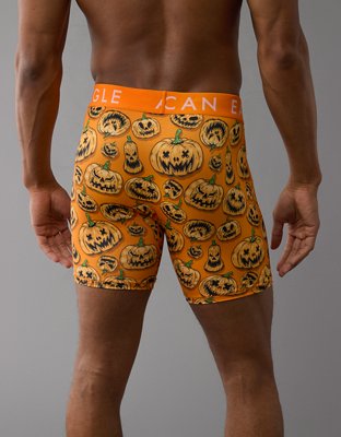 AEO Men's Jack-O-Lantern Halloween 6" Flex Boxer Brief