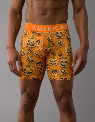 AEO Men's Jack-O-Lantern Halloween 6" Flex Boxer Brief