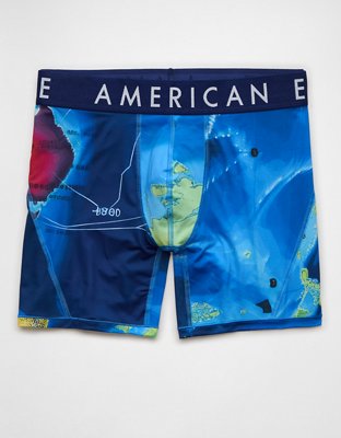 AEO Men's Weather Map 6" Flex Boxer Brief