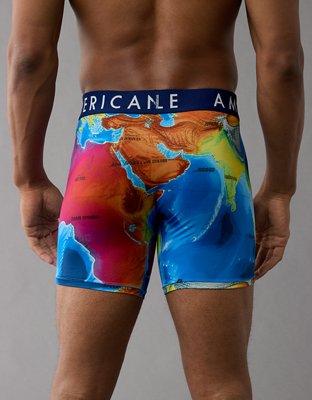 AEO Men's Weather Map 6" Flex Boxer Brief