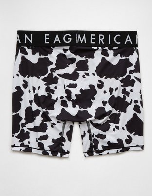 AEO Men's Cow Print 6" Flex Boxer Brief