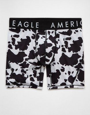 AEO Men's Cow Print 6" Flex Boxer Brief