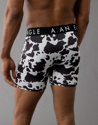 AEO Men's Cow Print 6" Flex Boxer Brief