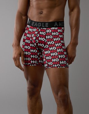 AEO Men's Ho Ho Ho 6" Flex Boxer Brief