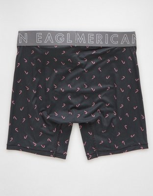 AEO Men's Tiny Candy Canes 6" Flex Boxer Brief