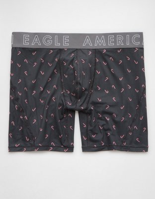 AEO Men's Tiny Candy Canes 6" Flex Boxer Brief