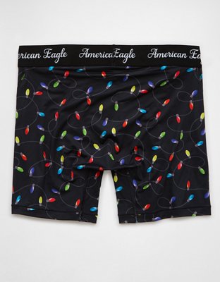 AEO Men's Christmas Lights 6" Flex Boxer Brief