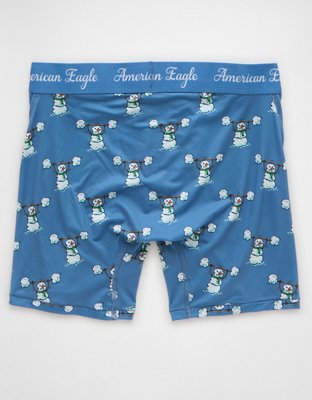 AEO Men's Snowman Gym 6" Flex Boxer Brief