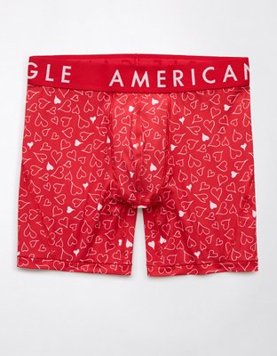 AEO Men's Flying Hearts Valentine 6" Flex Boxer Brief