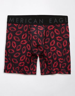 AEO Men's Kisses Valentine 6" Flex Boxer Brief