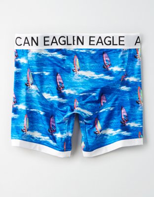 Трусы-боксеры AE Windsurf Flex для мужчин — American Eagle — фото 4