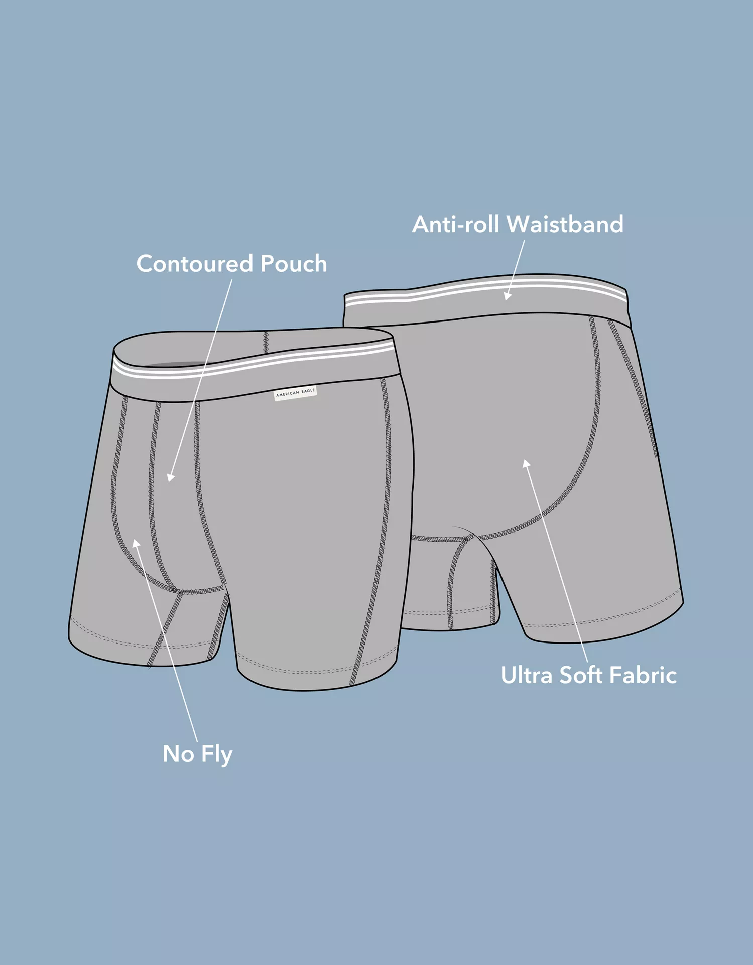 AEO Men's Food 6" Ultra Soft Boxer Brief - thumbnail 8