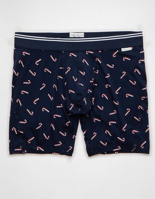 AEO Men's Candy Cane 6" Ultra Soft Boxer Brief