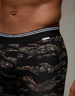 Caleçon boxeur ultradoux de 6 po pour hommes à imprimé camouflage tigré AEO