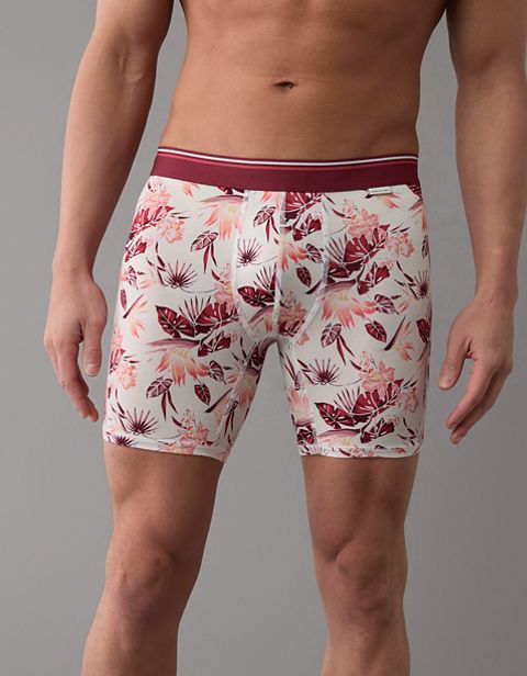 Трусы-боксеры AEO для мужчин, цветочный принт — American Eagle