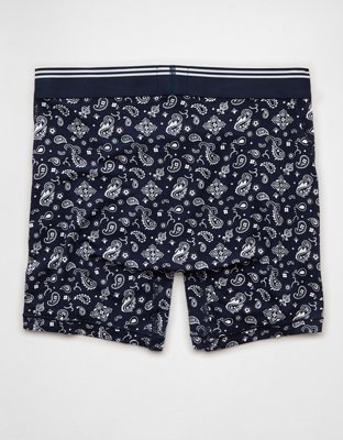 AEO Men's Paisley 6" Ultra Soft Boxer Brief