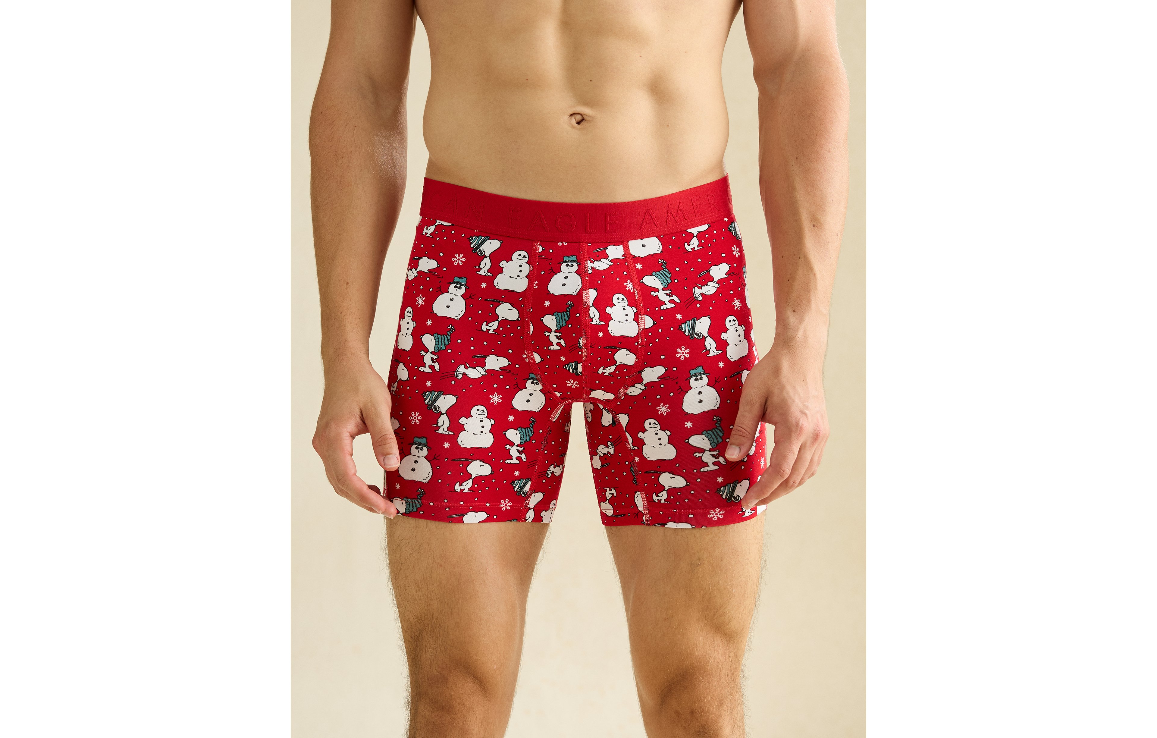 AEO Men's Snoopy 6" Ultra Soft Boxer Brief