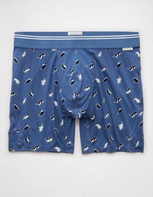 AEO Men's Penguins 6" Ultra Soft Boxer Brief