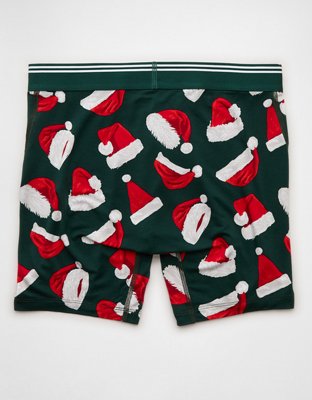 AEO Men's Santa Hat 6" Ultra Soft Boxer Brief
