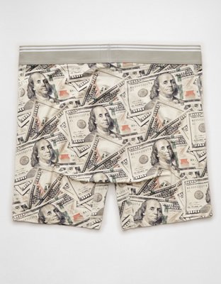 Трусы-боксеры AEO Bills для мужчин — American Eagle, цвет: Кремовый — фото 4